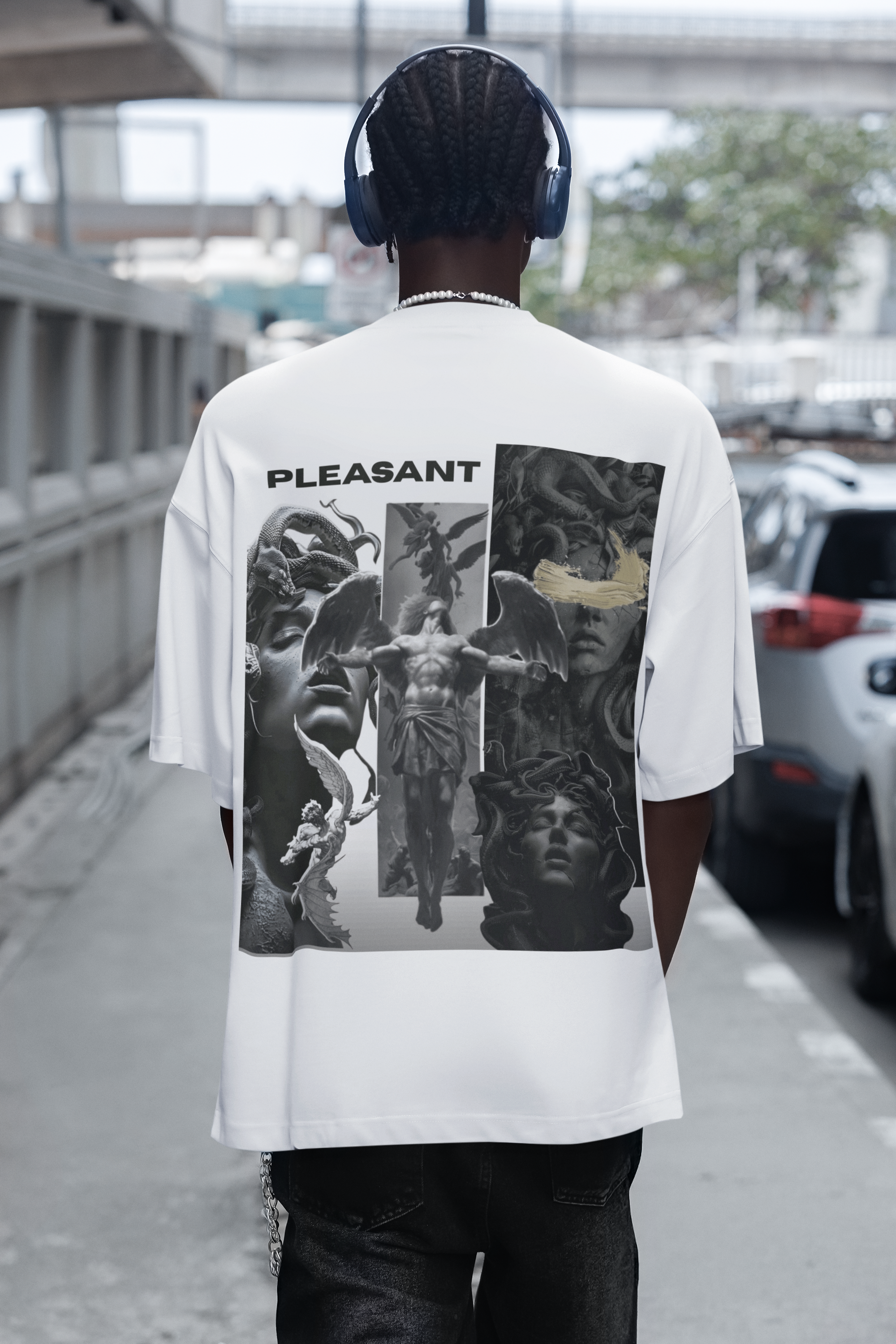 Pleasant – Unisex Oversized Tee for the Fearfully Graceful