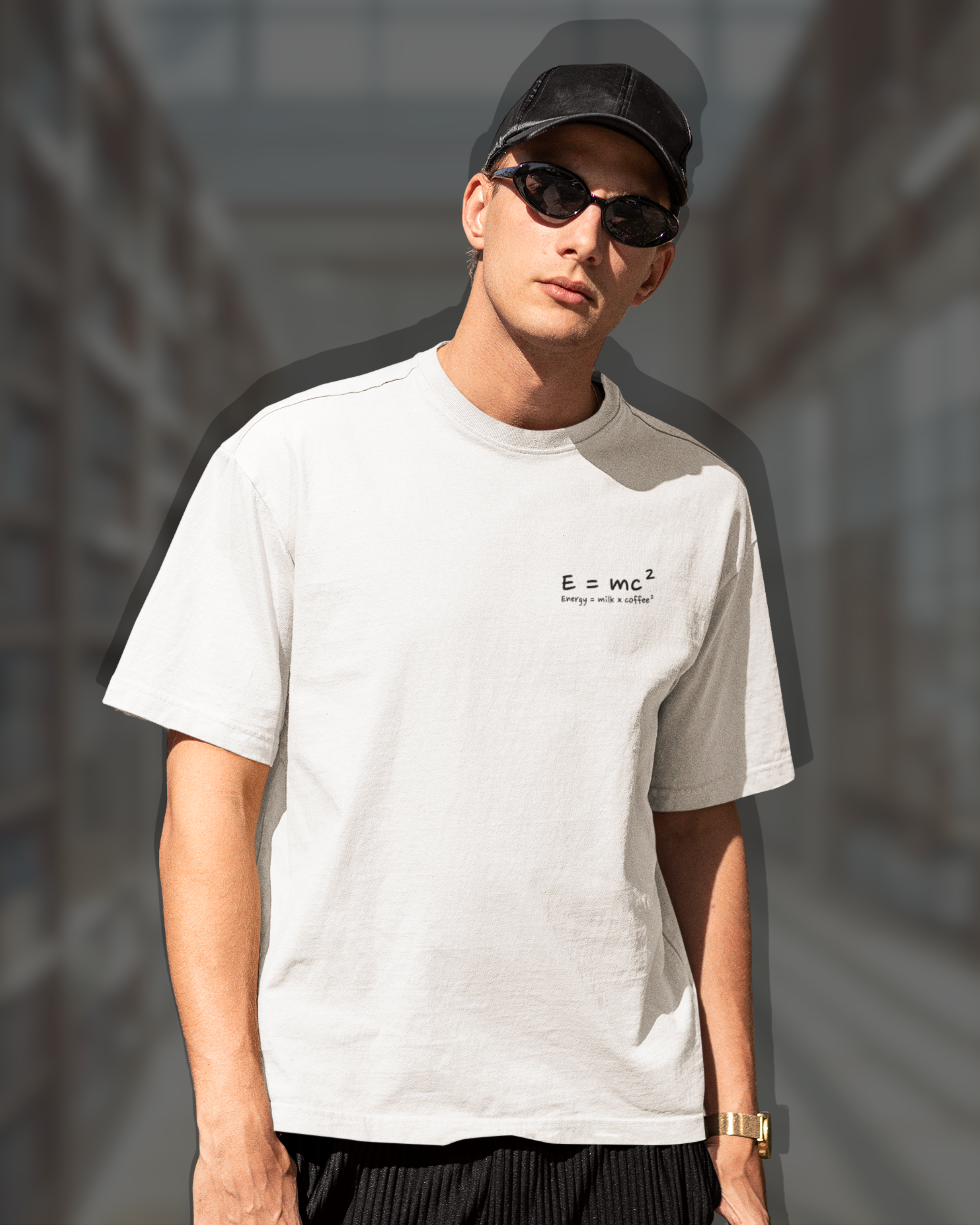 E = MC² – Unisex Oversized Boxy Tee for Street Geniuses