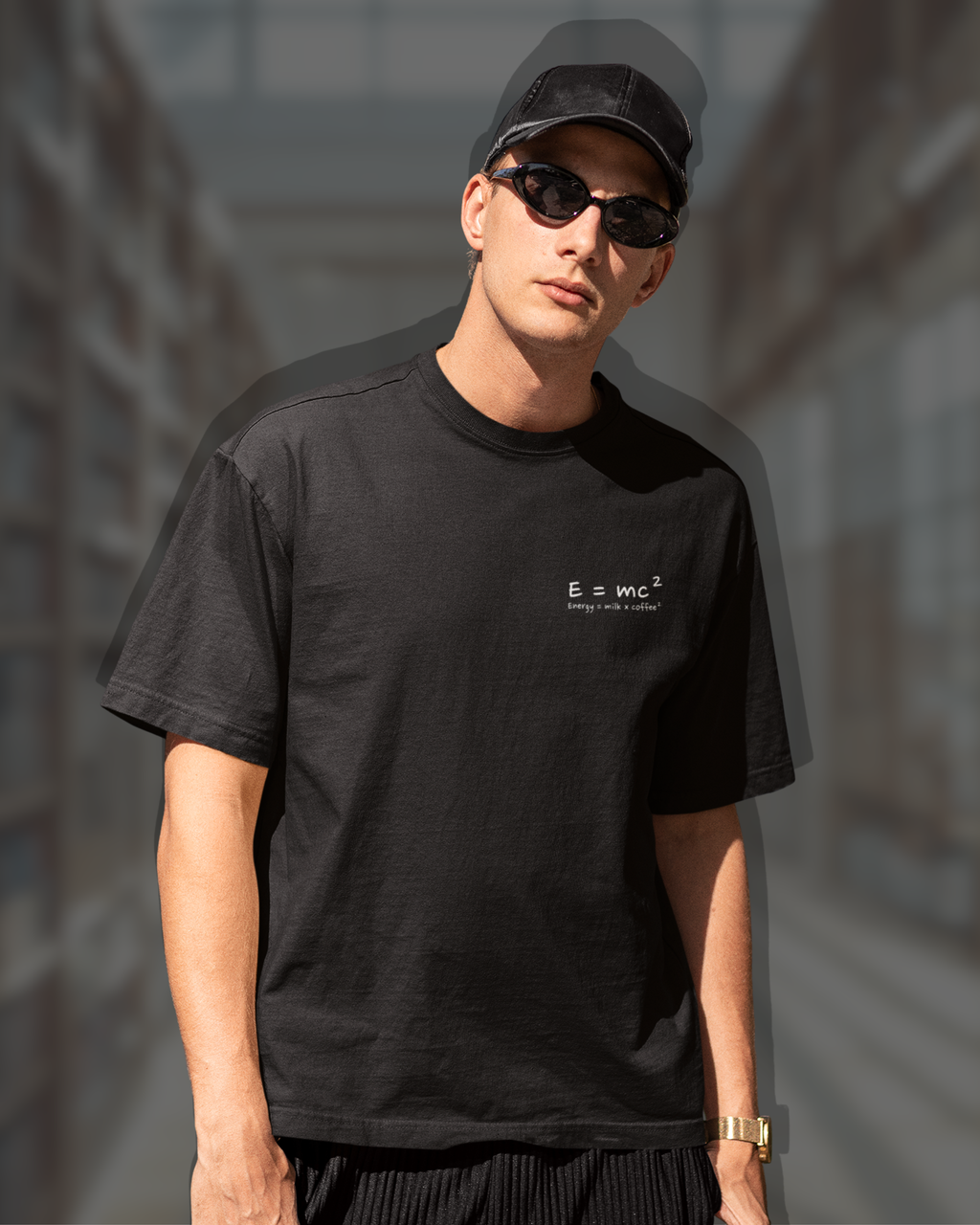 E = MC² – Unisex Oversized Boxy Tee for Street Geniuses
