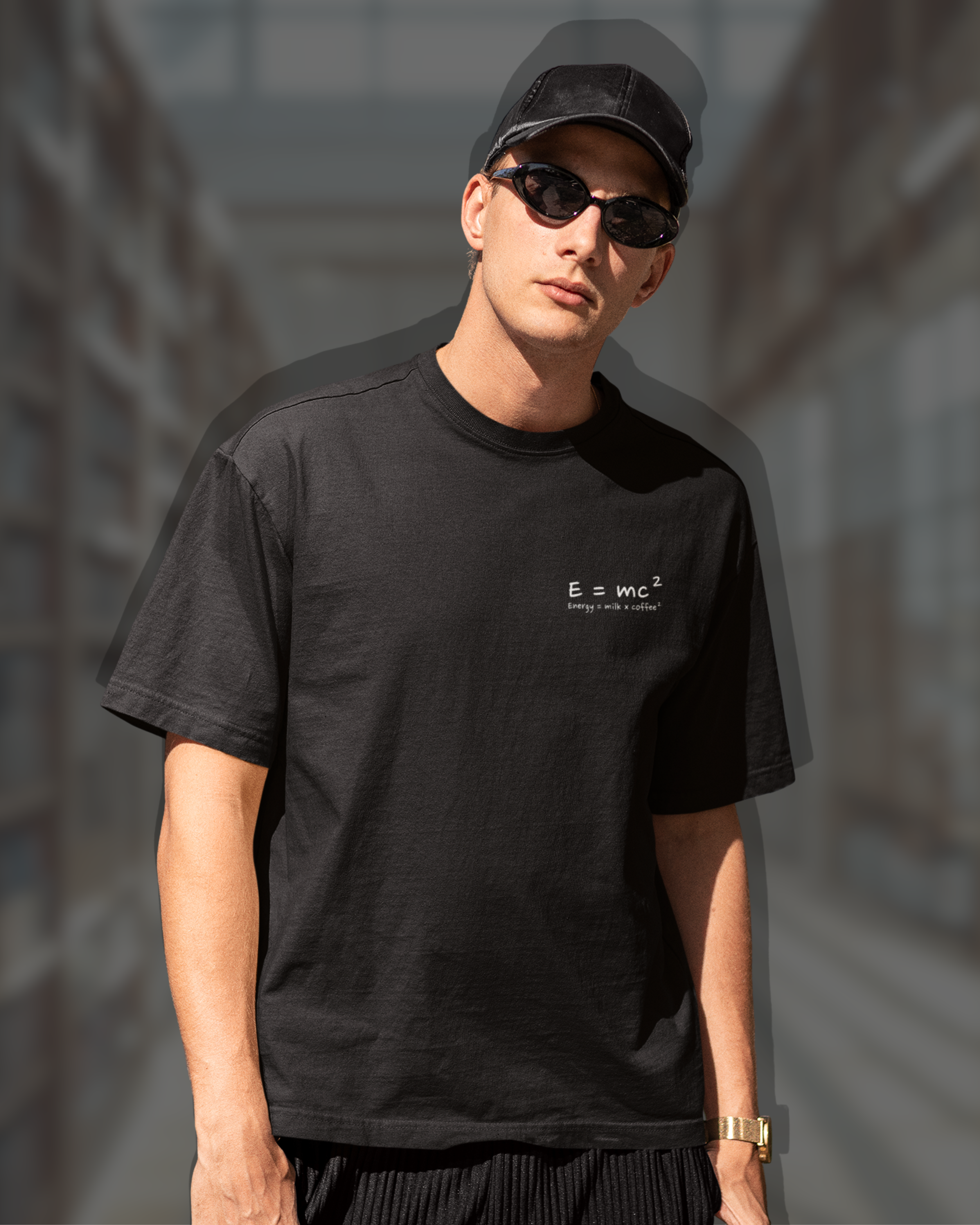E = MC² – Unisex Oversized Boxy Tee for Street Geniuses